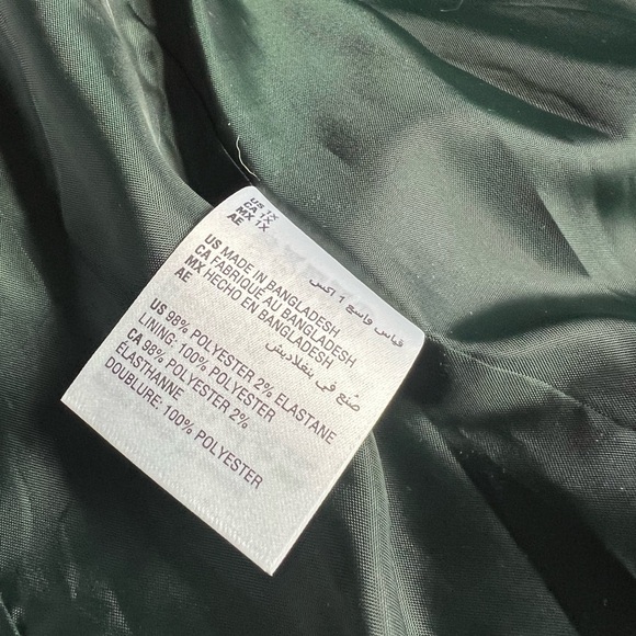 NWT Bar III Woman’s Pine Mist Satin Business Style 1 Button Profession Blazer 1X - Picture 11 of 13